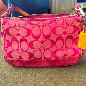 Pink Coach Shoulder Bag